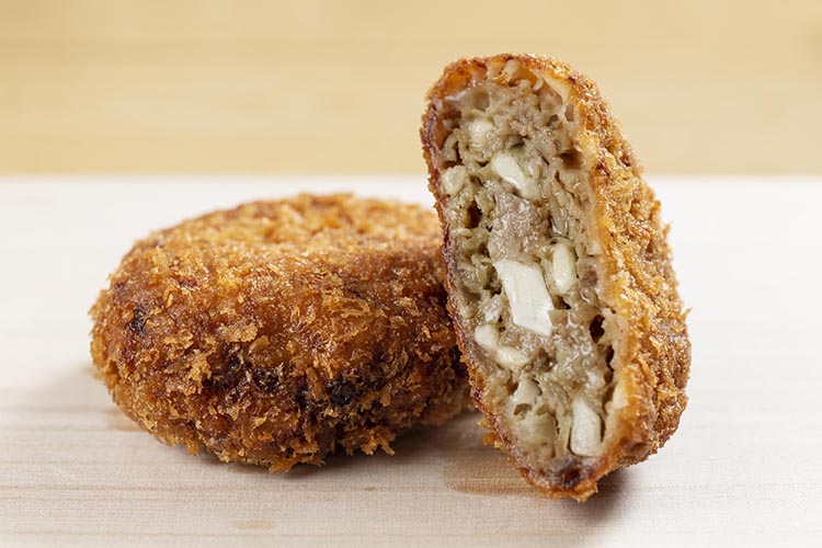 粗刻みニンニクがゴロゴロ!! ニンニクめんち